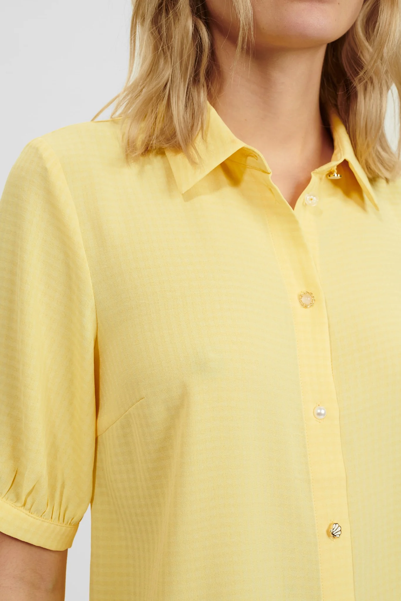NUHILDA SS SHIRT - Popcorn - Image 4