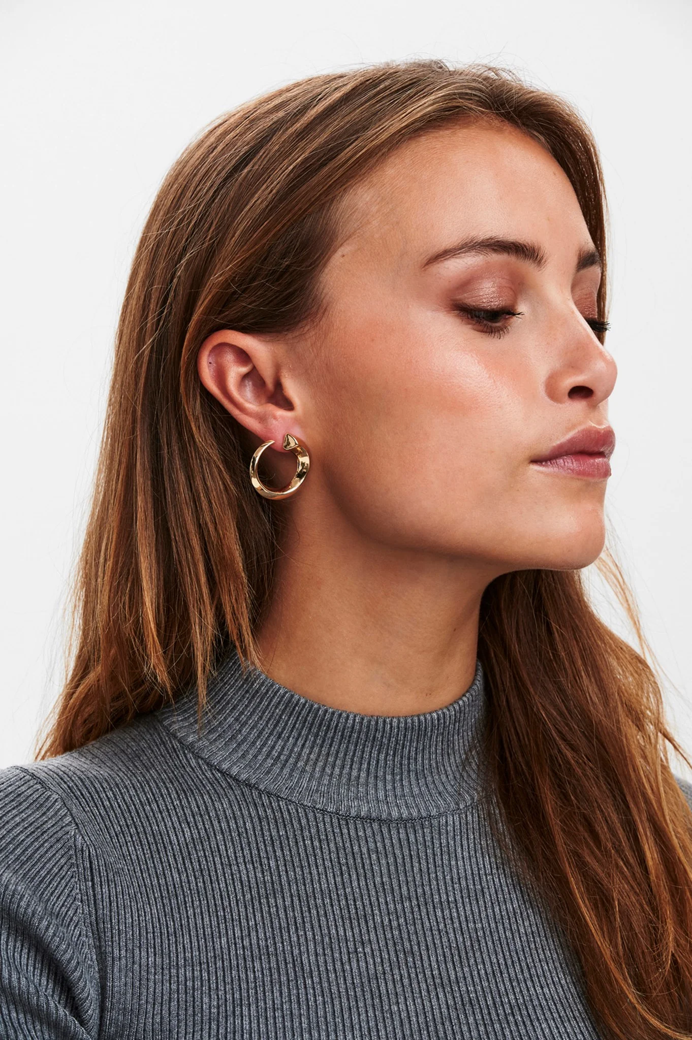 NUHOOPS EARRINGS - Gold - Image 2