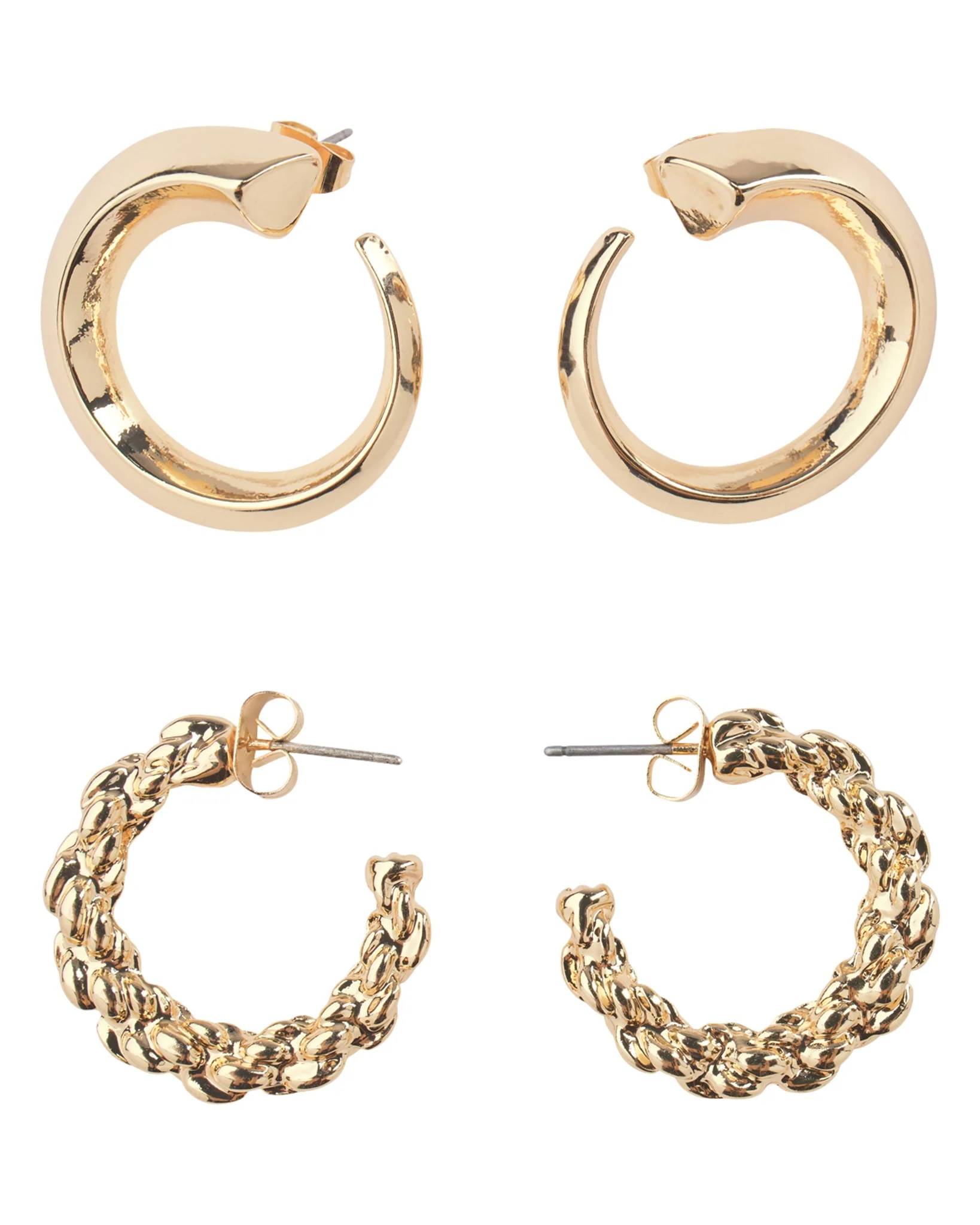 NUHOOPS EARRINGS - Gold - Image 4