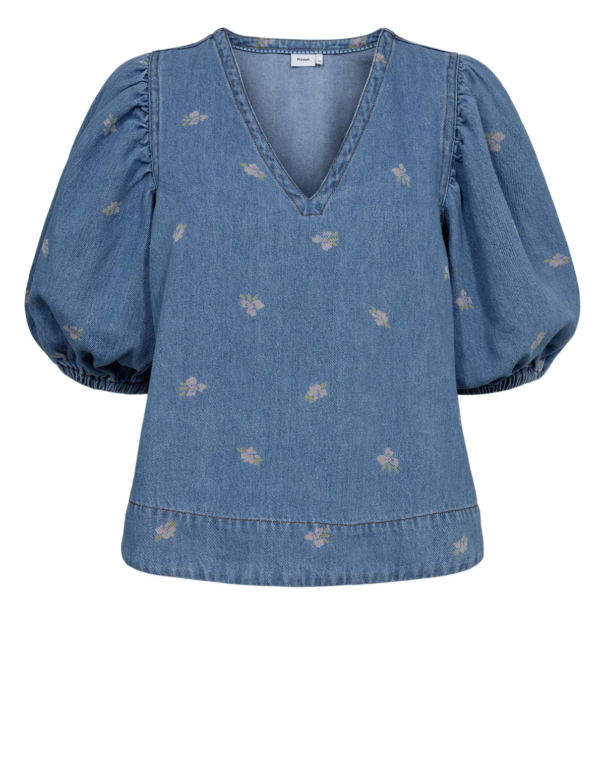 NUIBIZA BLOUSE - Medium Blue Denim - Image 6