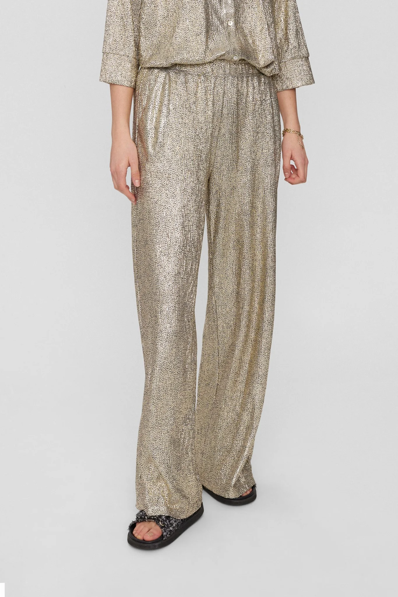 NUIDUN PANTS - Silver
