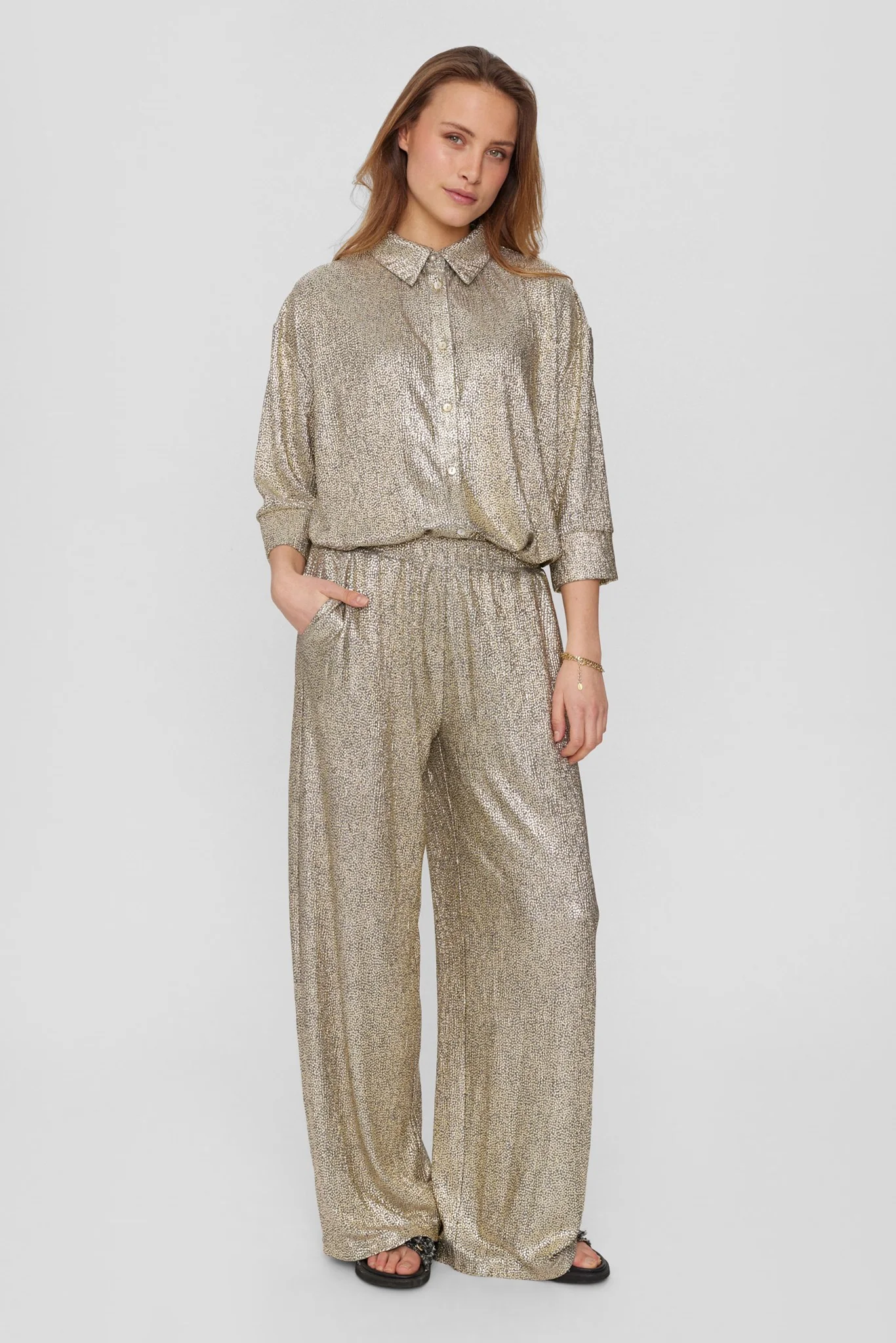 NUIDUN PANTS - Silver - Image 3