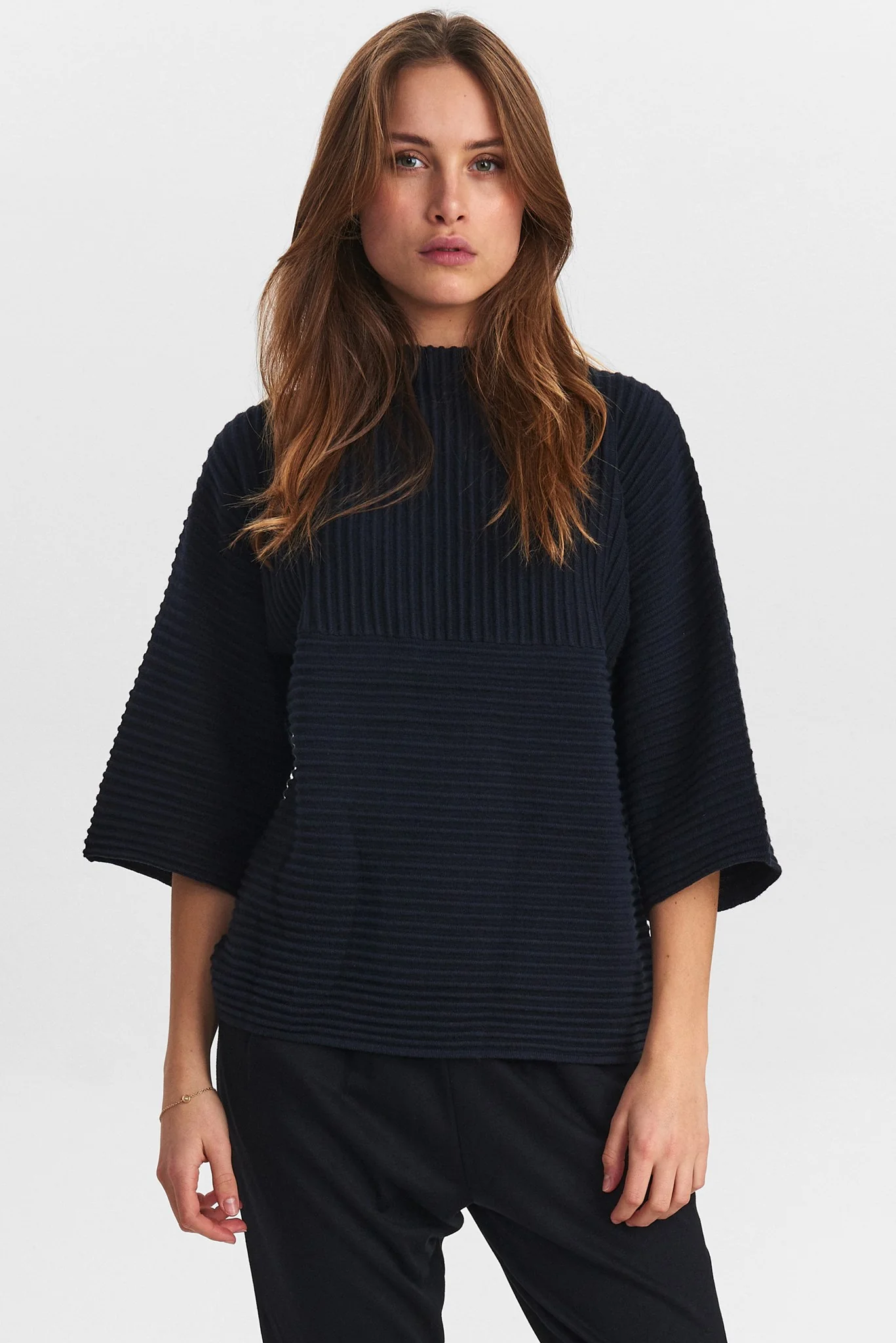 NUIRMELIN O-NECK PULLOVER-NOOS - Dark Sapphire