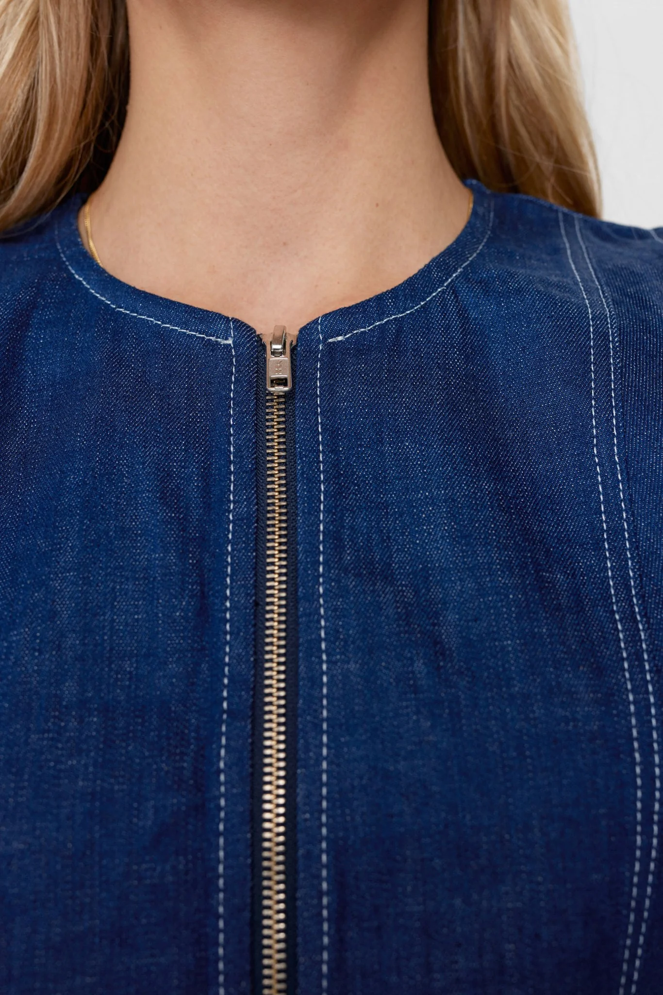 NUISSA TOP - Dark Blue Denim - Image 4