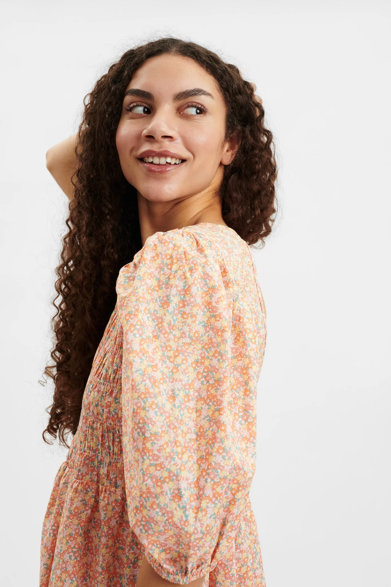 NUIVANKA SMOCK DRESS - Coral Reef - Image 6