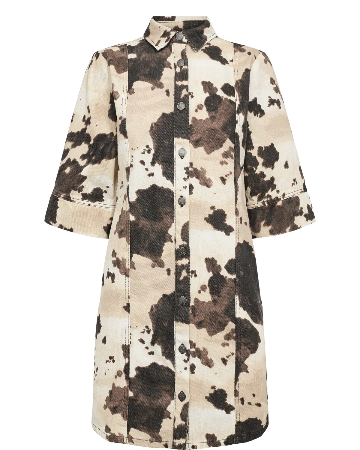 NUIVY SHIRT DRESS - Gray Morn