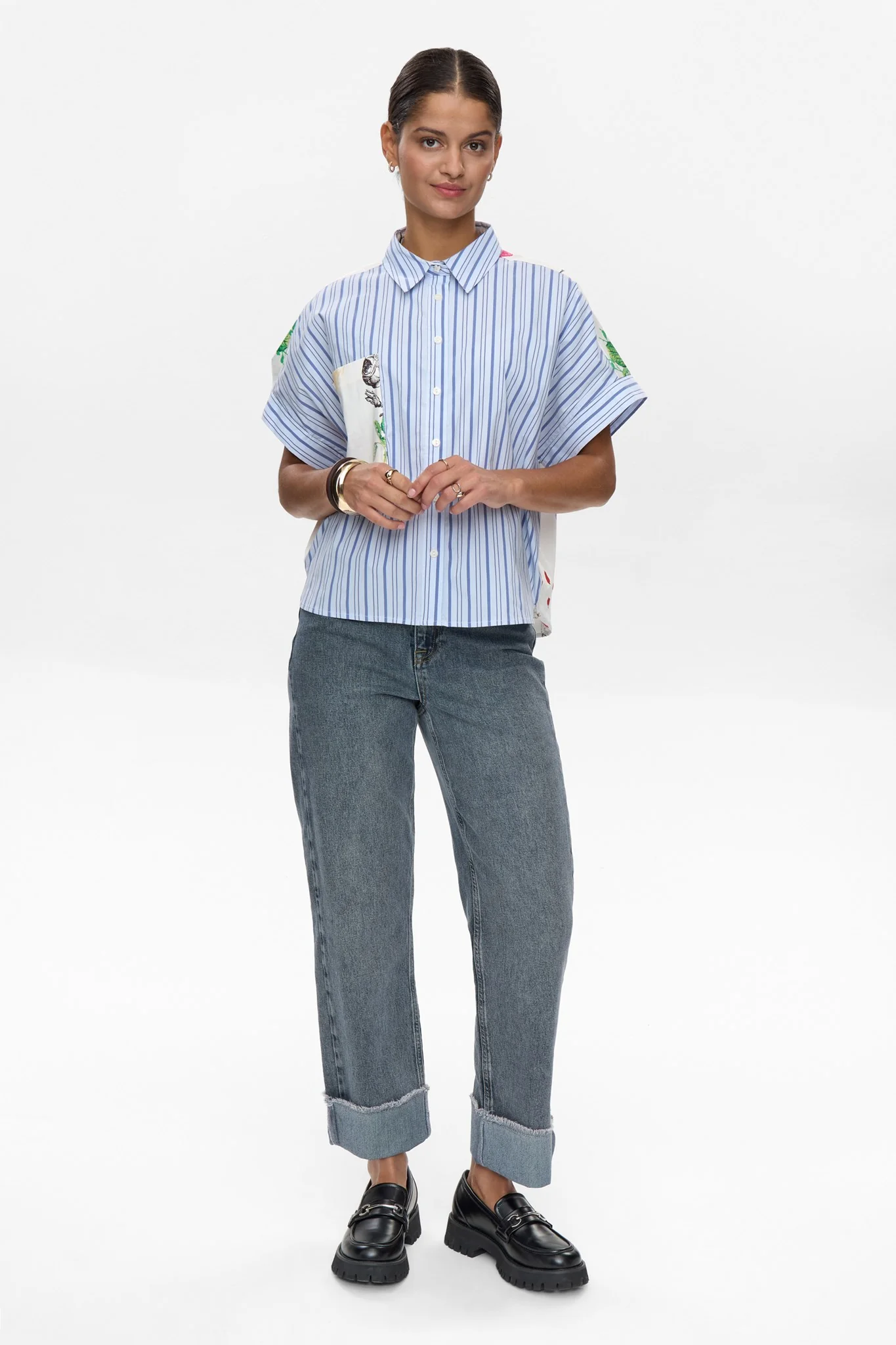 NUJADEN PRINT SHIRT - Provence - Image 3