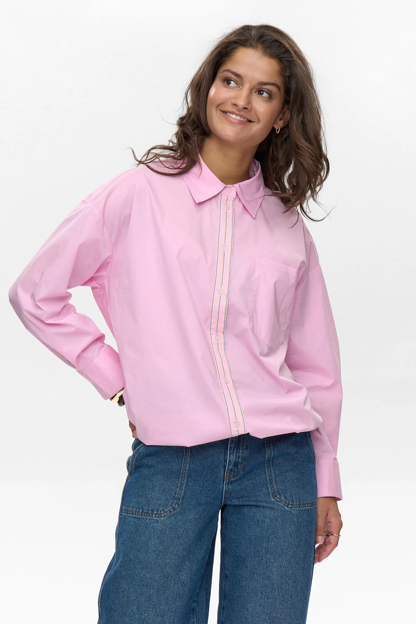 NUJADEN SOLID SHIRT - Cherry Blossom