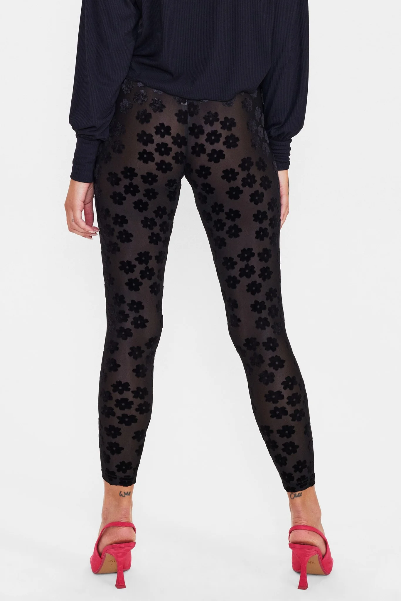 NUJOHANNA LEGGINGS - Caviar - Image 2