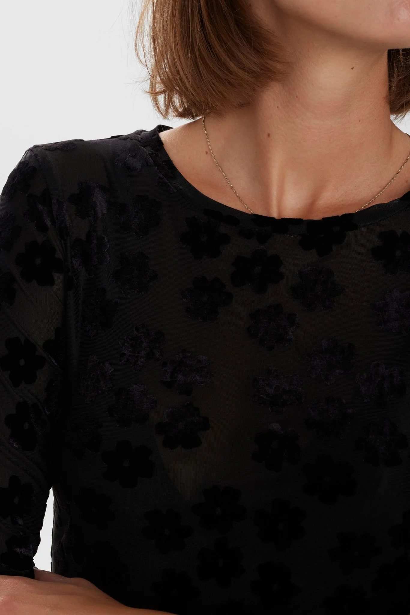NUJOHANNA ROUND NECK - Caviar - Image 5