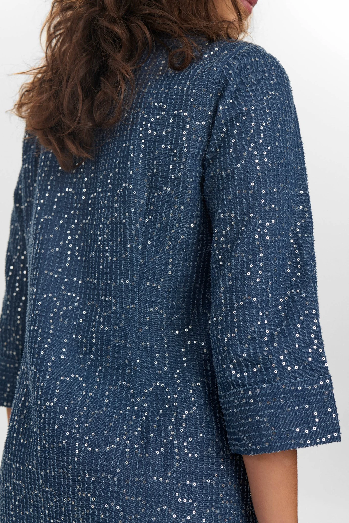 NUJOURNEY DRESS - Medium Blue Denim - Image 5