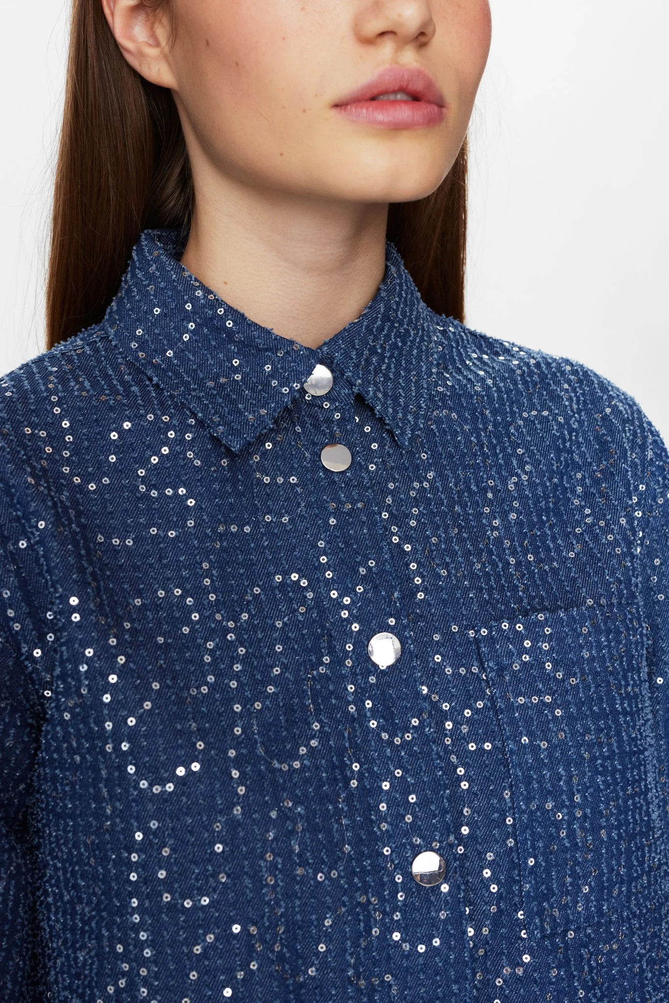 NUJOURNEY SHIRT - Medium Blue Denim - Image 4