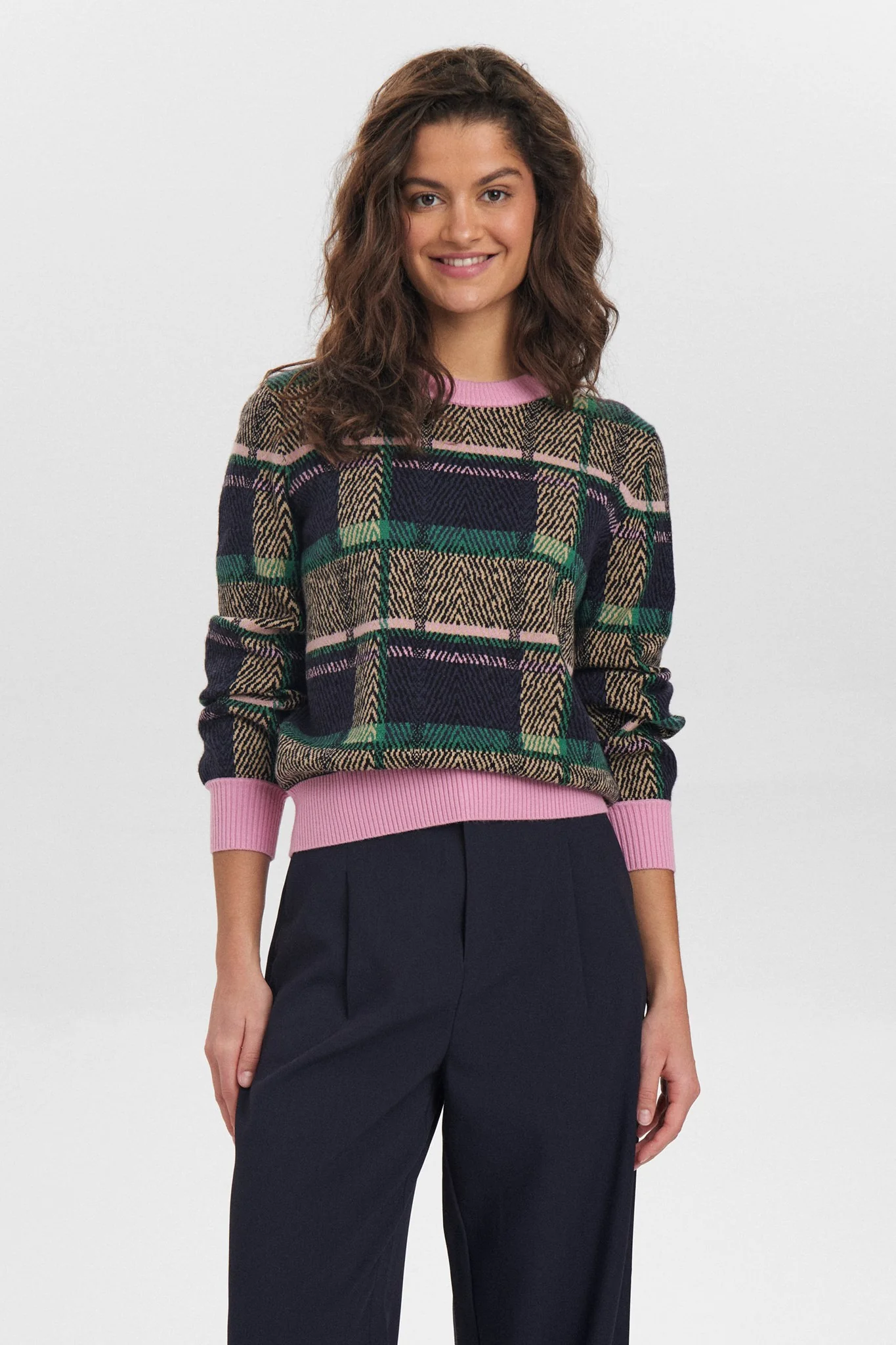 NUJUCHECK PULLOVER - Dress Blues