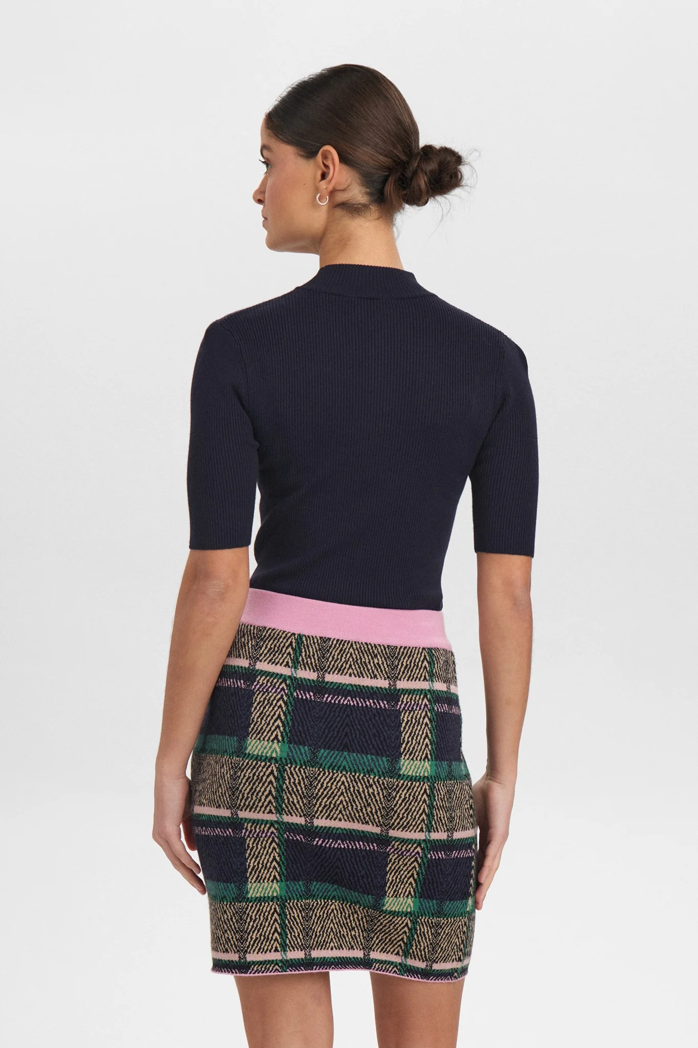 NUJUCHECK SKIRT - Dress Blues - Image 2
