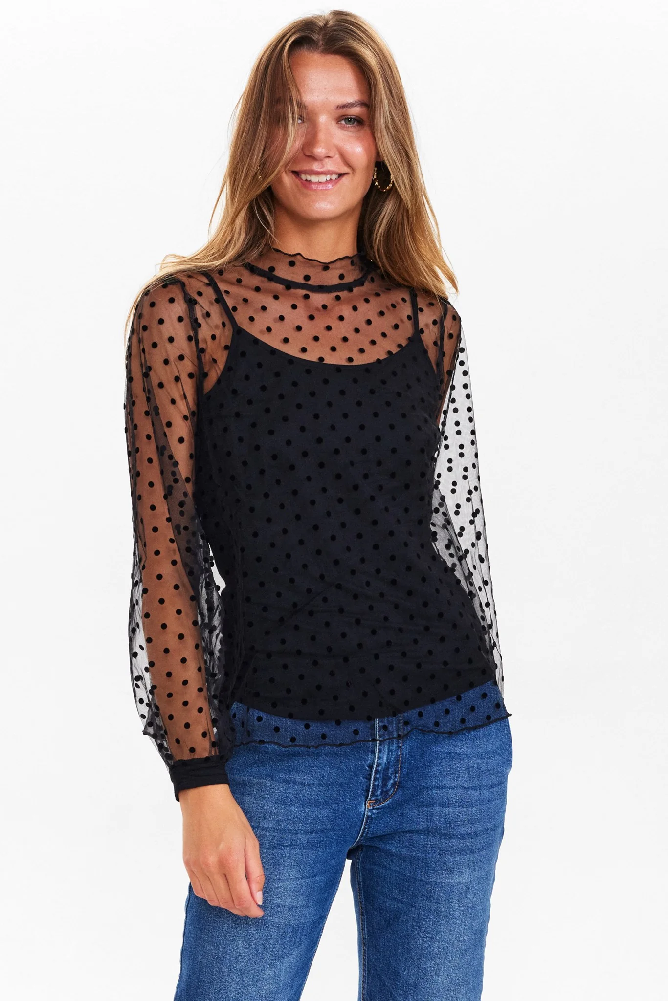 NUJULIETTE BLOUSE - Caviar