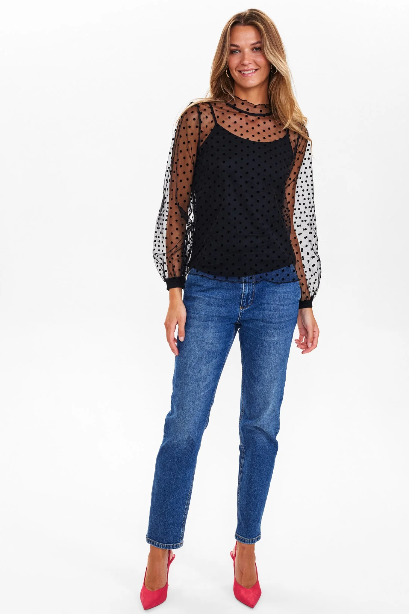 NUJULIETTE BLOUSE - Caviar - Image 3