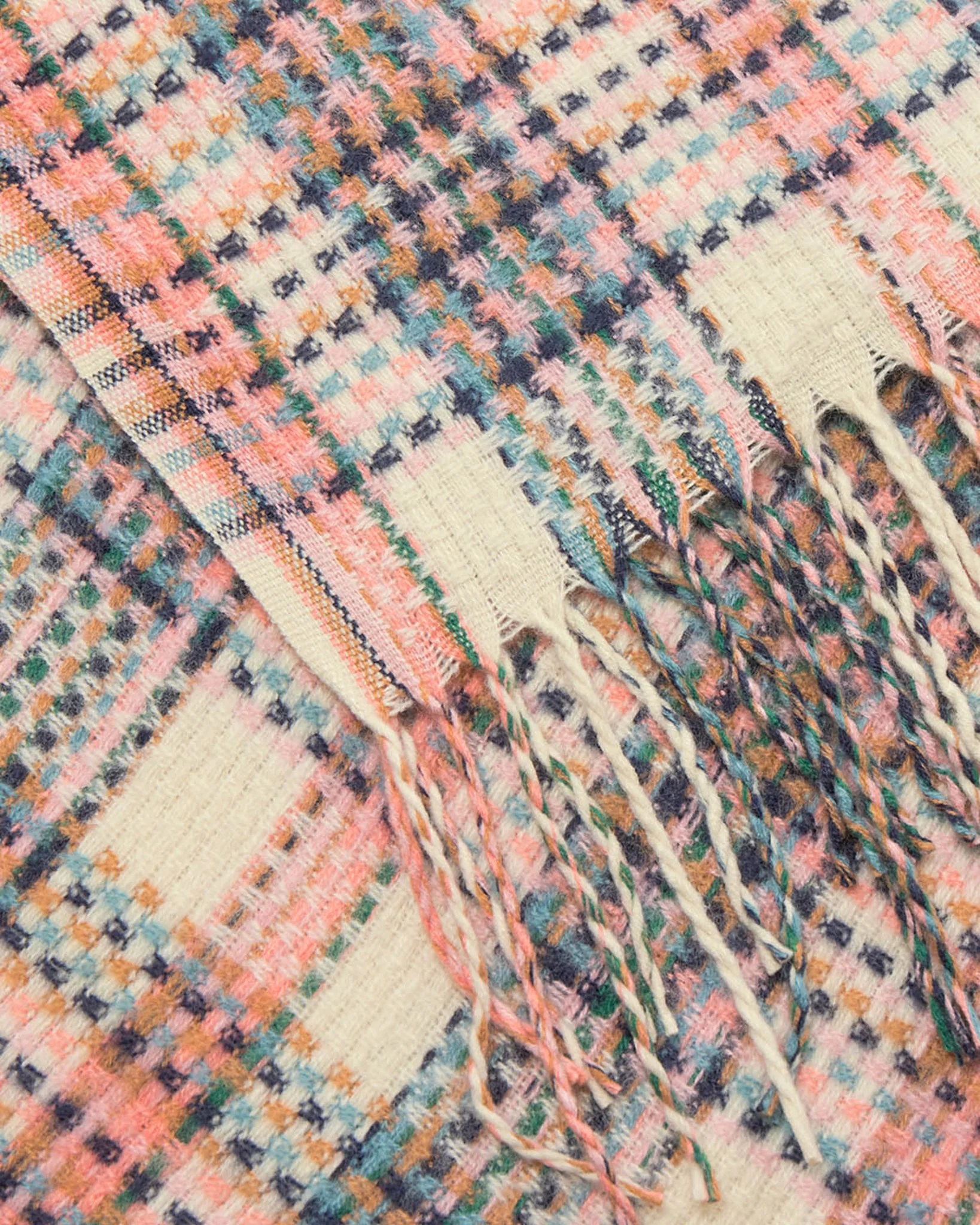 NUJULIUS CHECK SCARF - Chalk Pink - Image 3