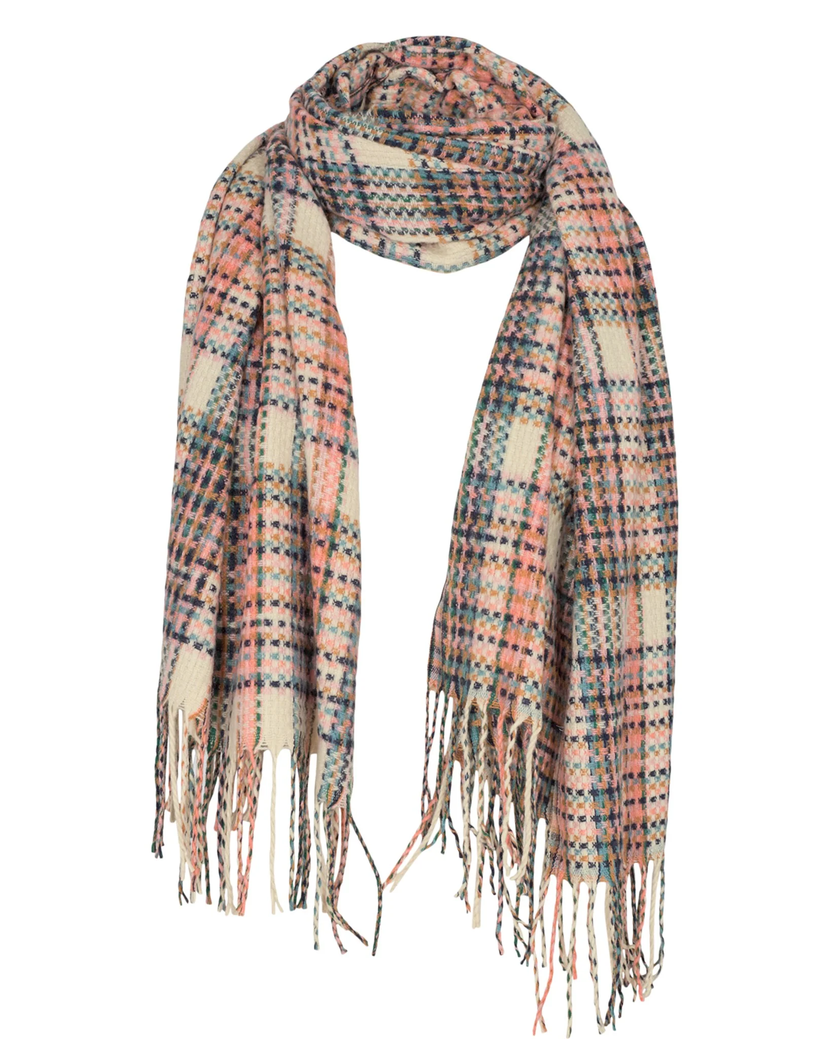 NUJULIUS CHECK SCARF - Chalk Pink - Image 4
