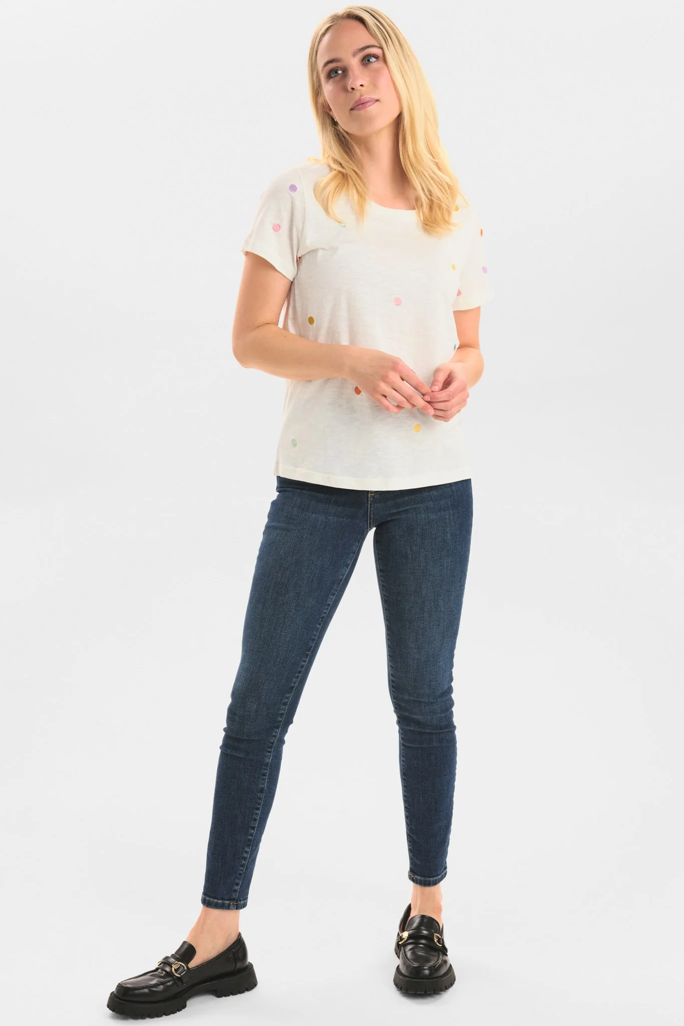NUJULY TEE - Cloud Dancer - Image 3