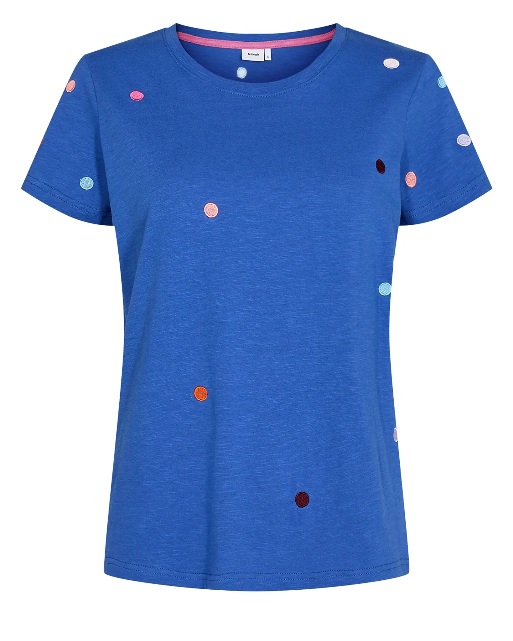 NUJULY TEE - GOTS - Dazzling Blue