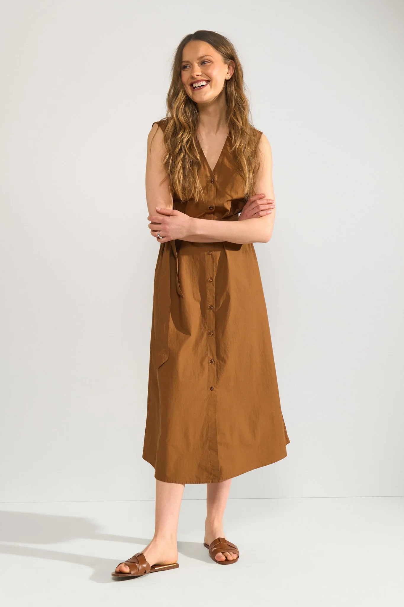 NUJUMA COTTON SHIRT DRESS  - Dachshund - Image 6