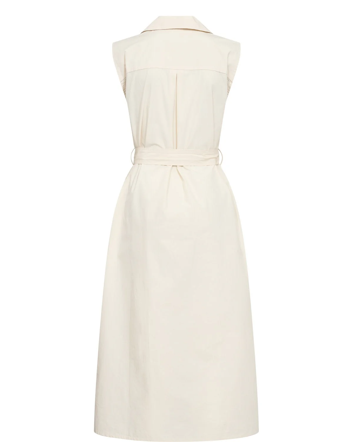 NUJUMA COTTON SHIRT DRESS  - Whitecap Gray - Image 8