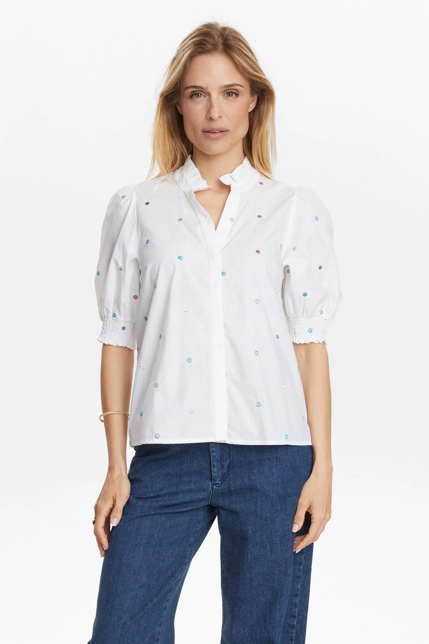 NUJUNE SS SHIRT - Bright White