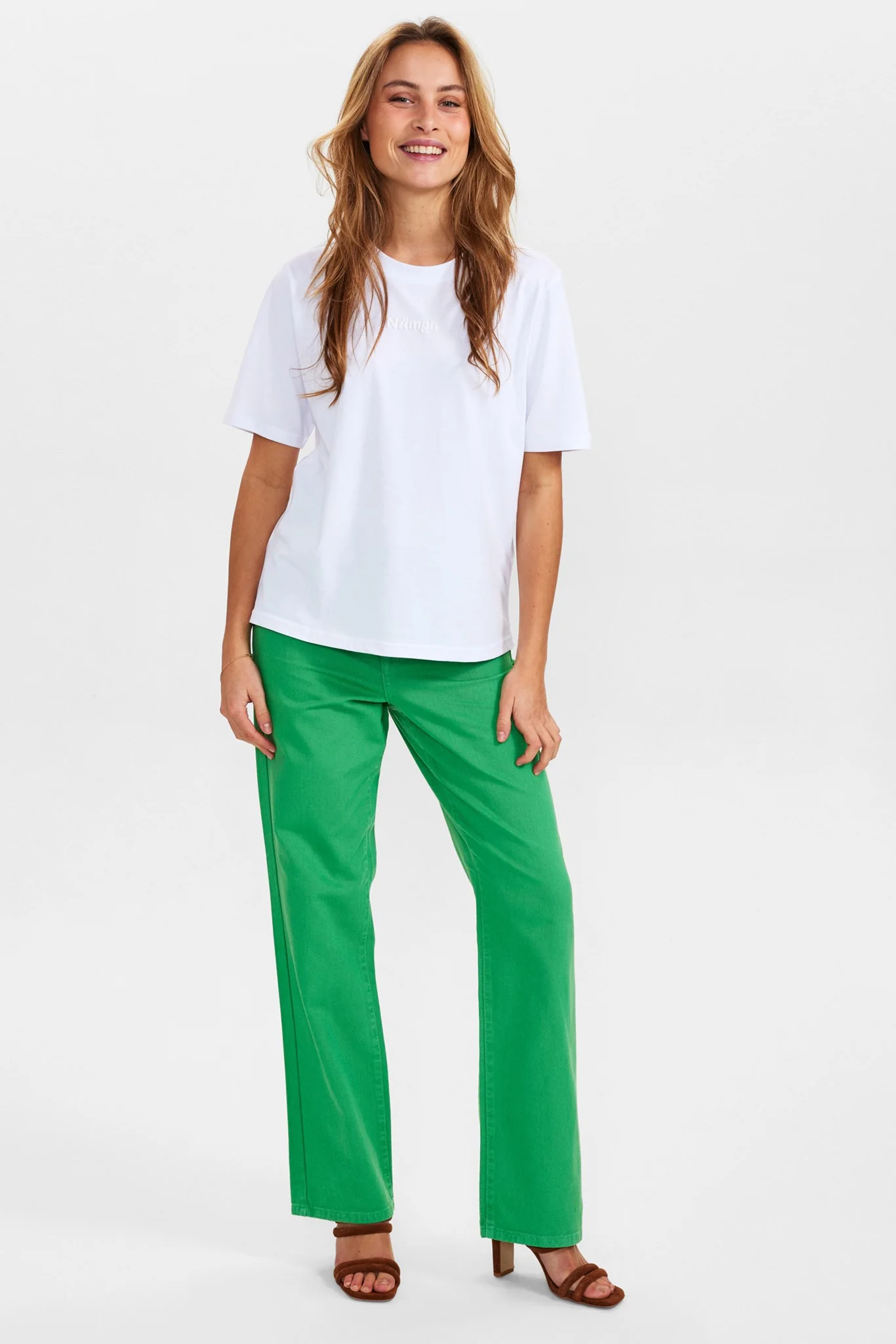 NUJUSTINE TEE - GOTS - Bright White - Image 3