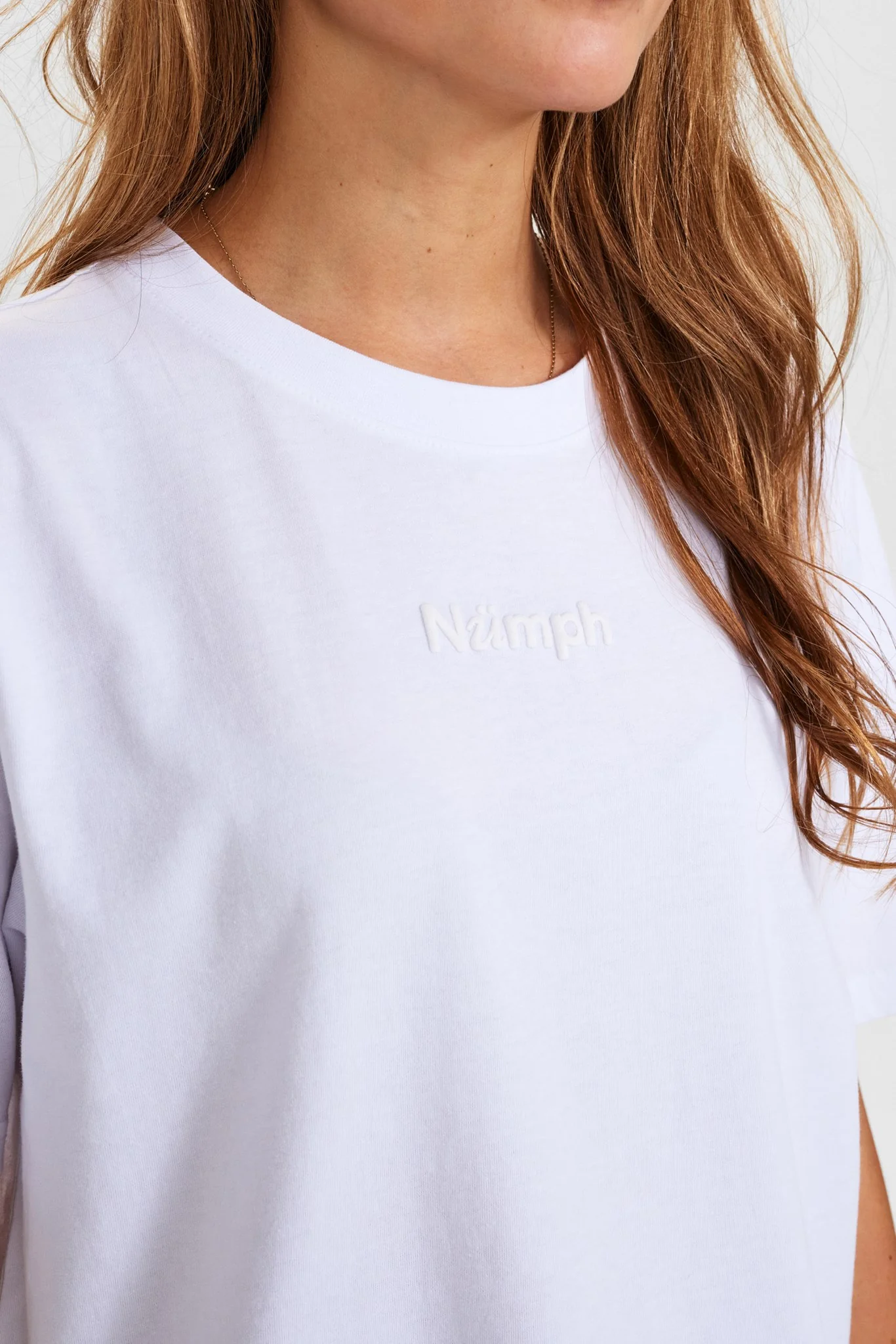 NUJUSTINE TEE - GOTS - Bright White - Image 4