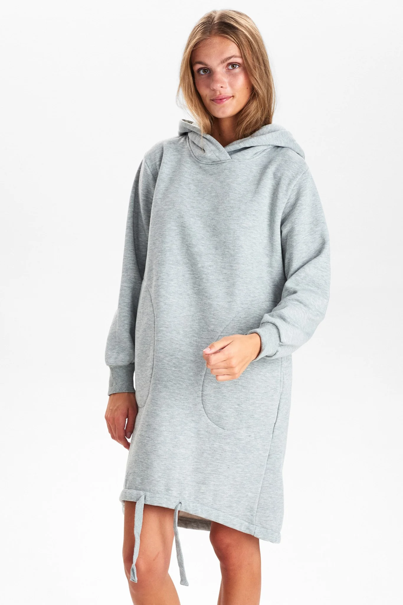 NUKALLI SWEAT DRESS - Medium Grey mel