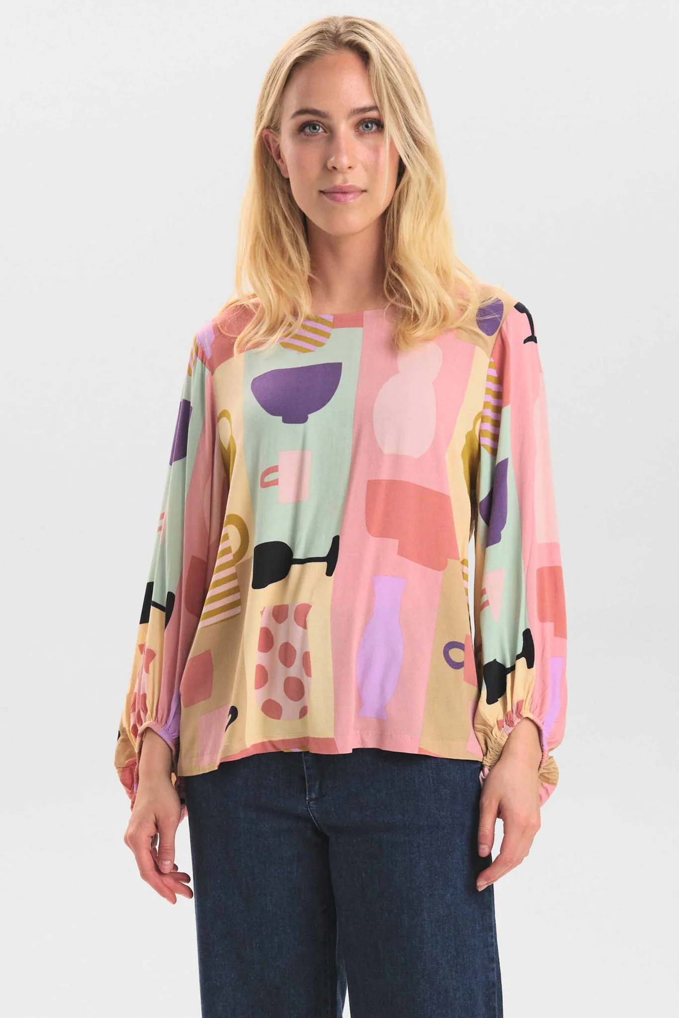 NUKAMILIA BLOUSE - Mellow Rose