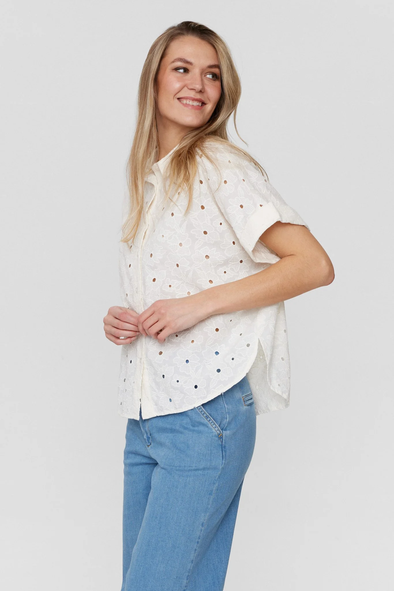 NUKARI SHIRT - Cloud Dancer