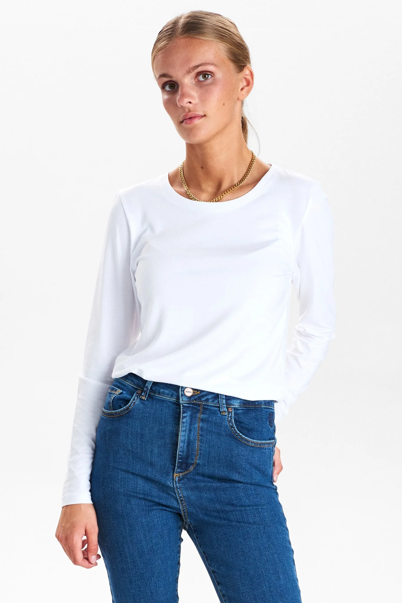 NUKAZUMI LS BLOUSE - NOOS - Bright White