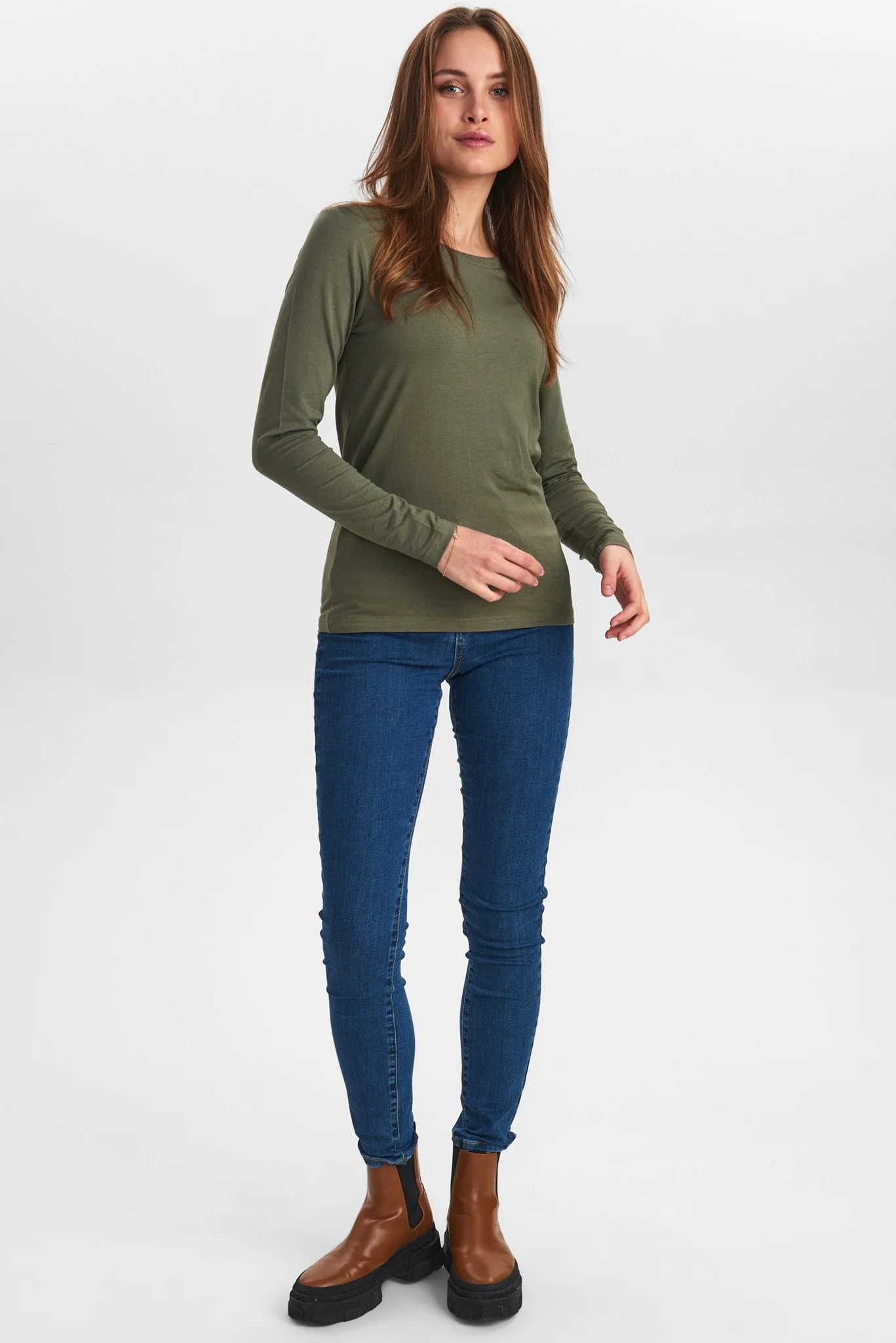 NUKAZUMI LS BLOUSE - NOOS - Deep Lichen Green - Image 3