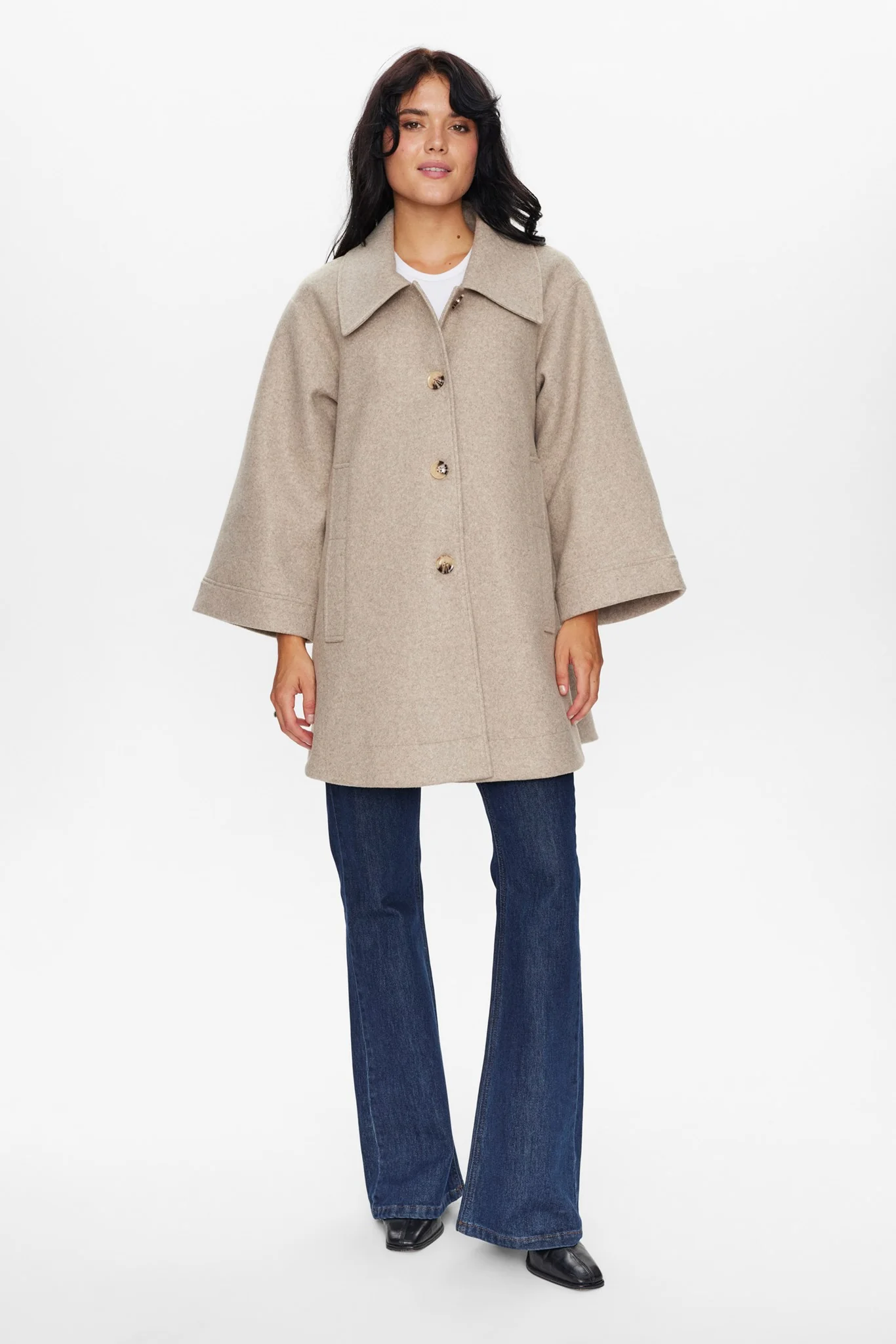 NUKIMBERLY COAT  - Sesame Melange - Image 3