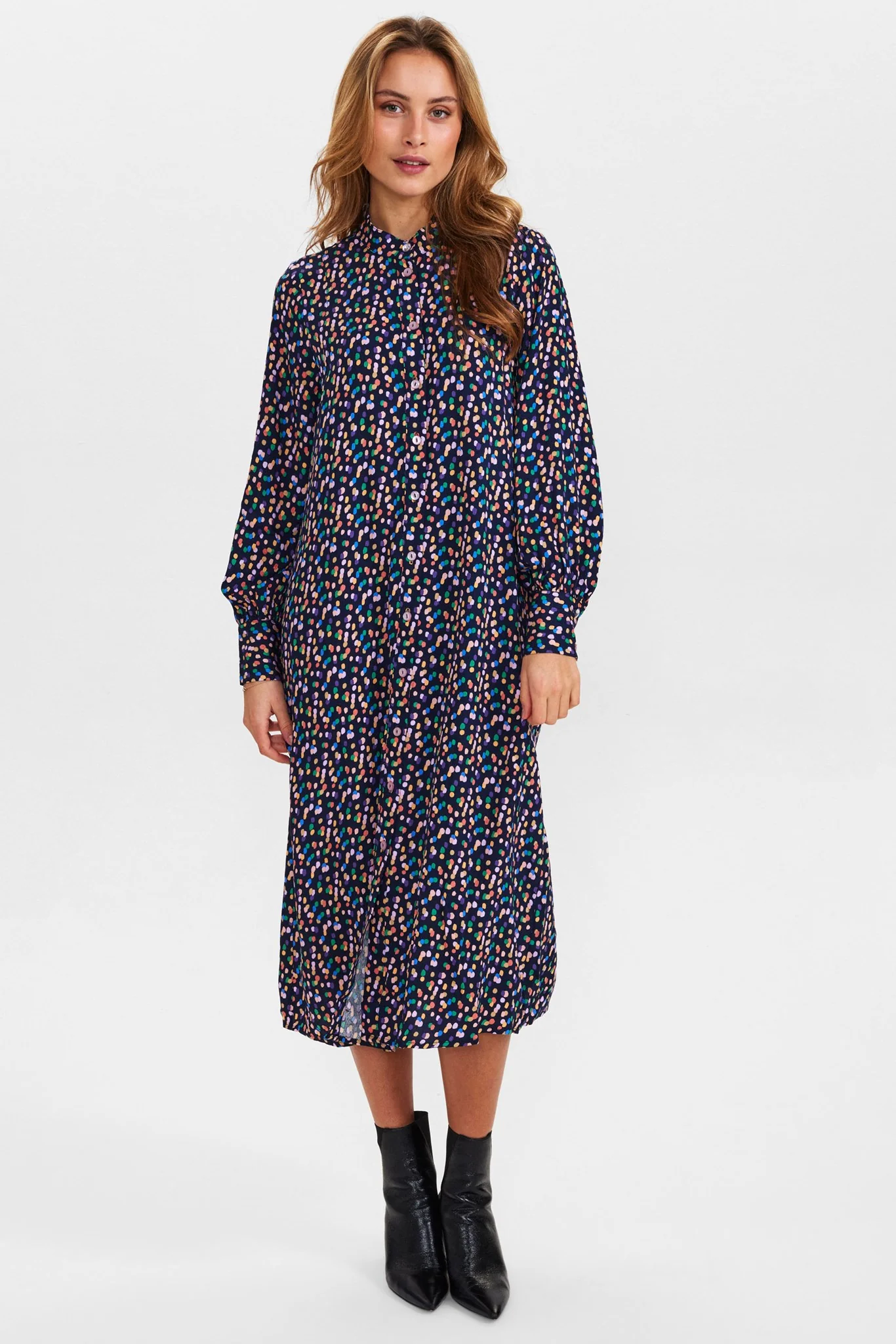 NUKIT SHIRT DRESS - Dark Sapphire - Image 3