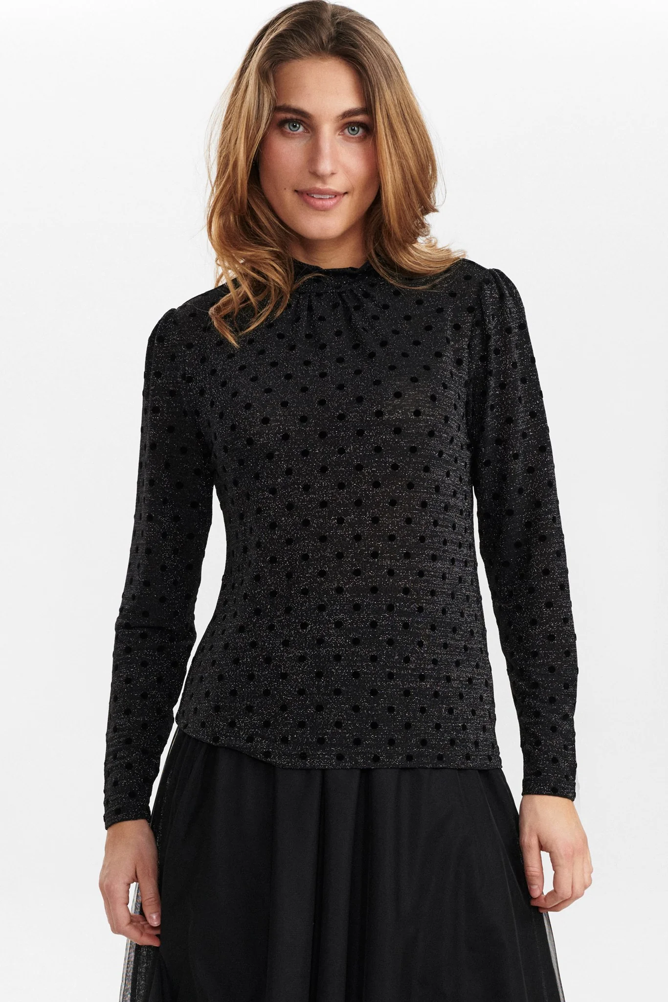 NUKLARA BLOUSE - Caviar