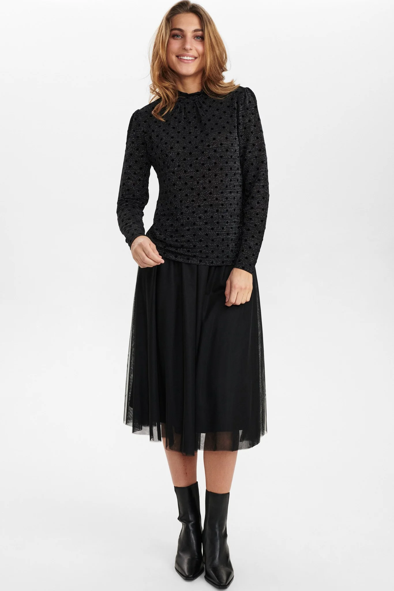 NUKLARA BLOUSE - Caviar - Image 3