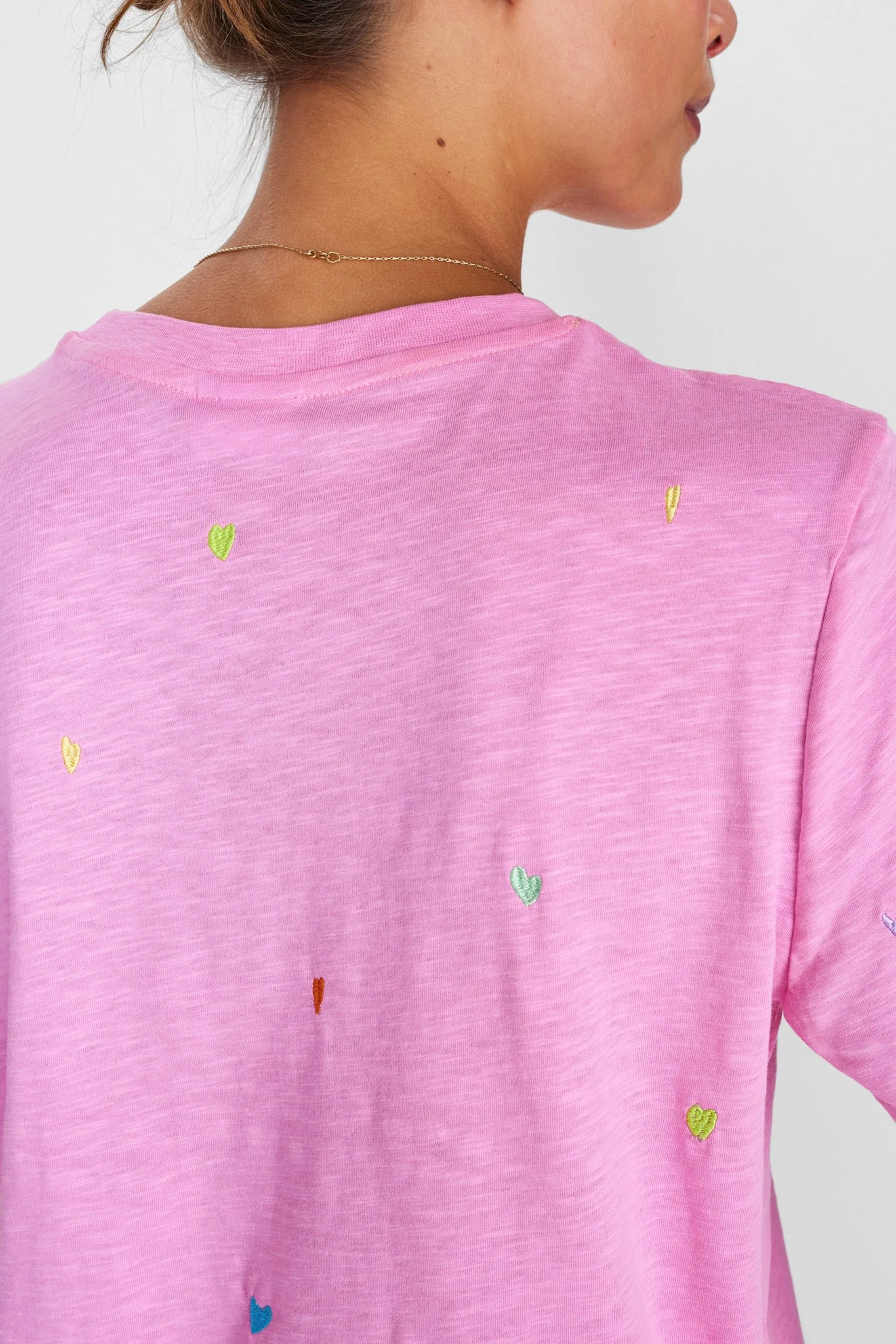 NUKRISTIN TEE - GOTS - Begonia Pink - Image 5