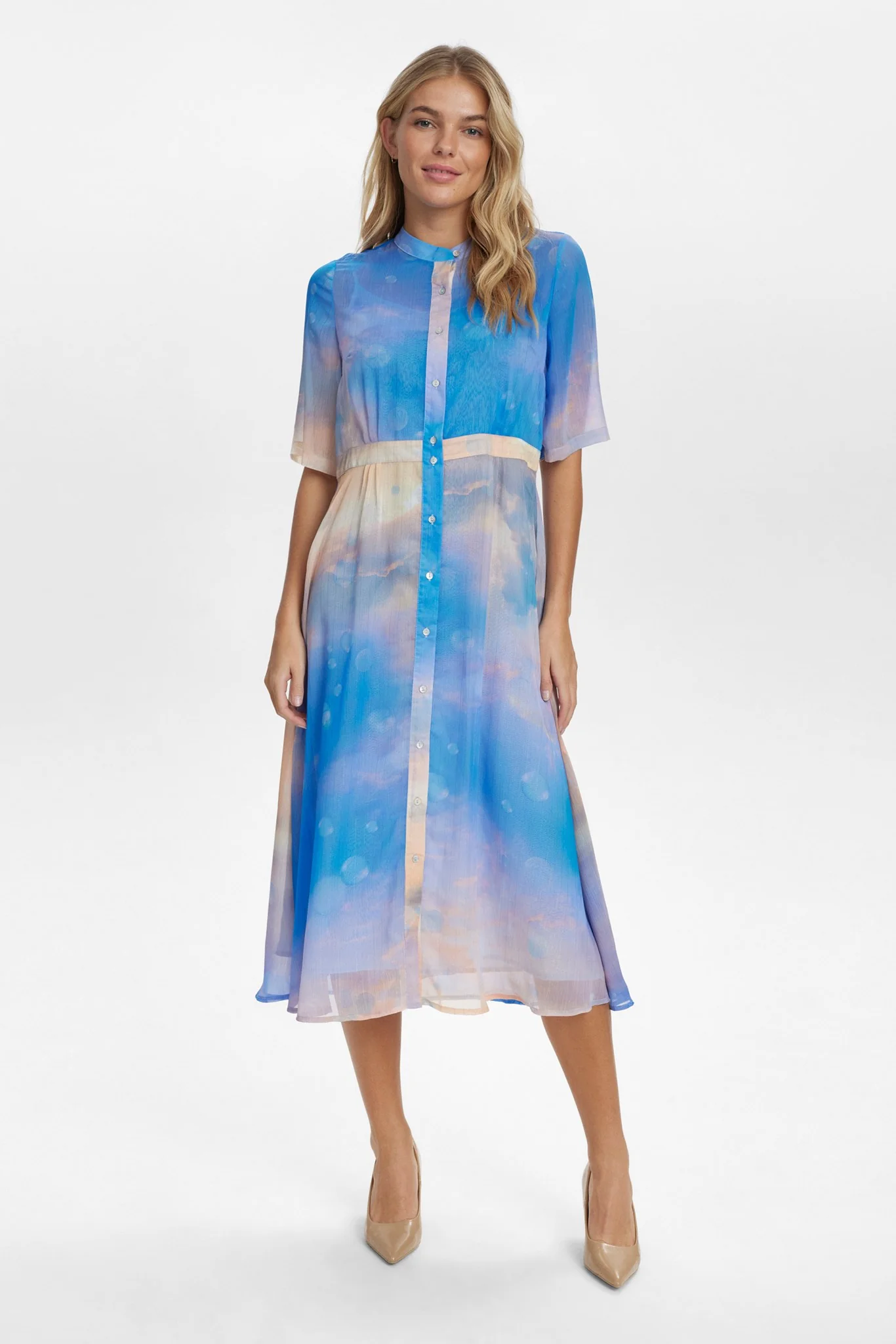 NUKYNDALL SS SKYE DRESS - Cerulean - Image 3