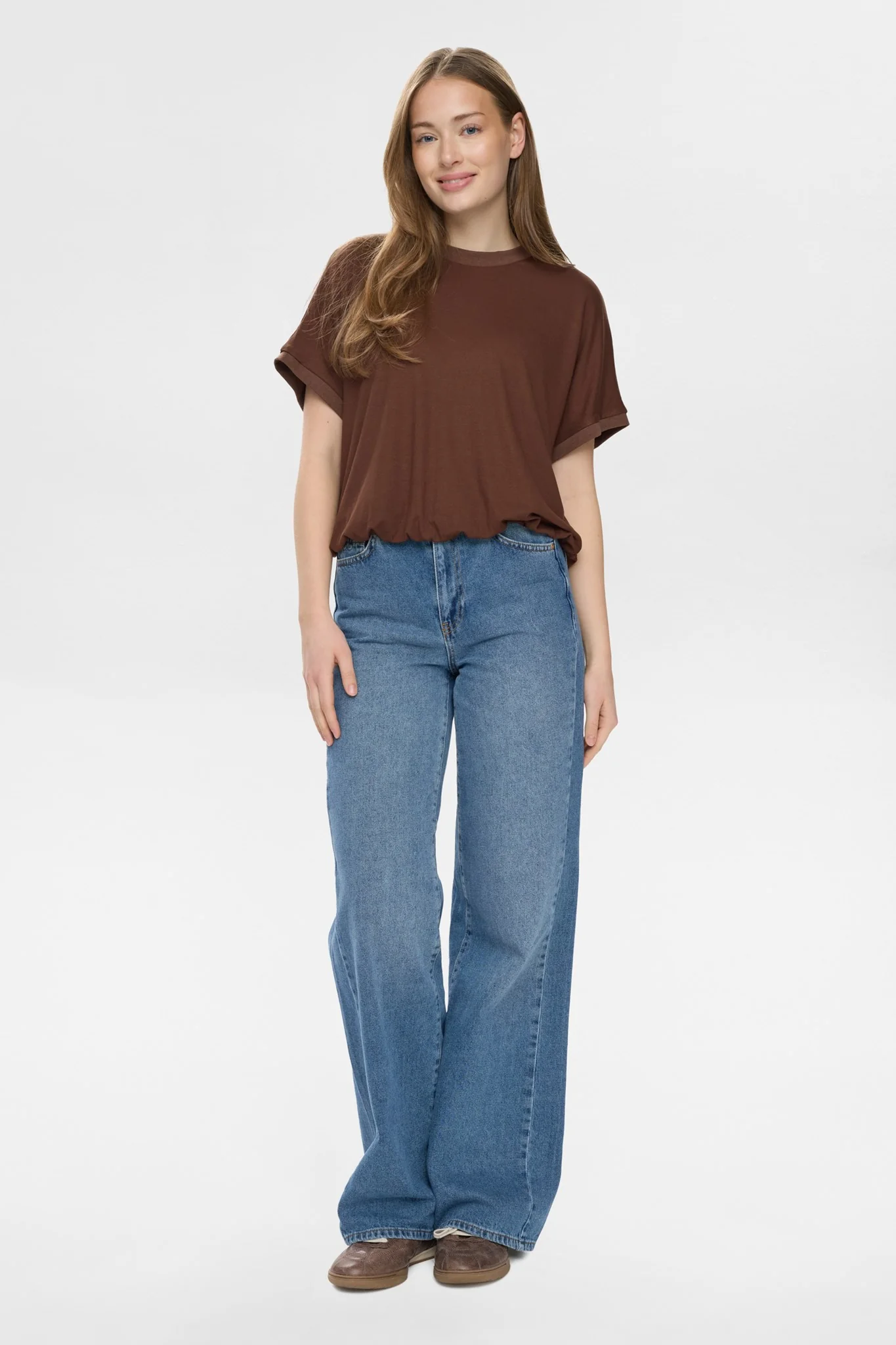 NULEAH BOXY TEE - Chicory Coffee - Image 3
