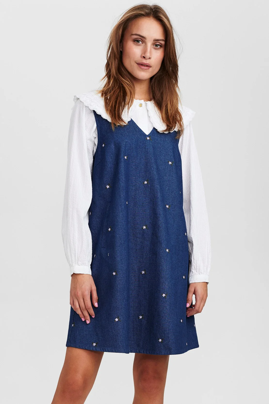 NULEAVE DRESS - Dark Blue Denim