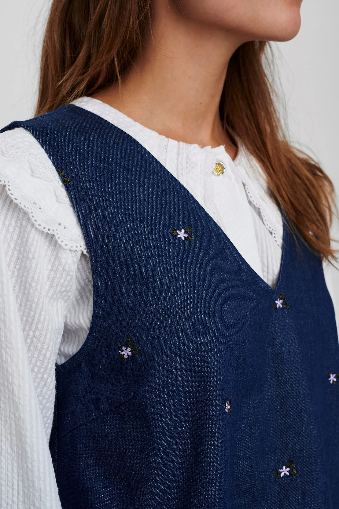 NULEAVE DRESS - Dark Blue Denim - Image 5