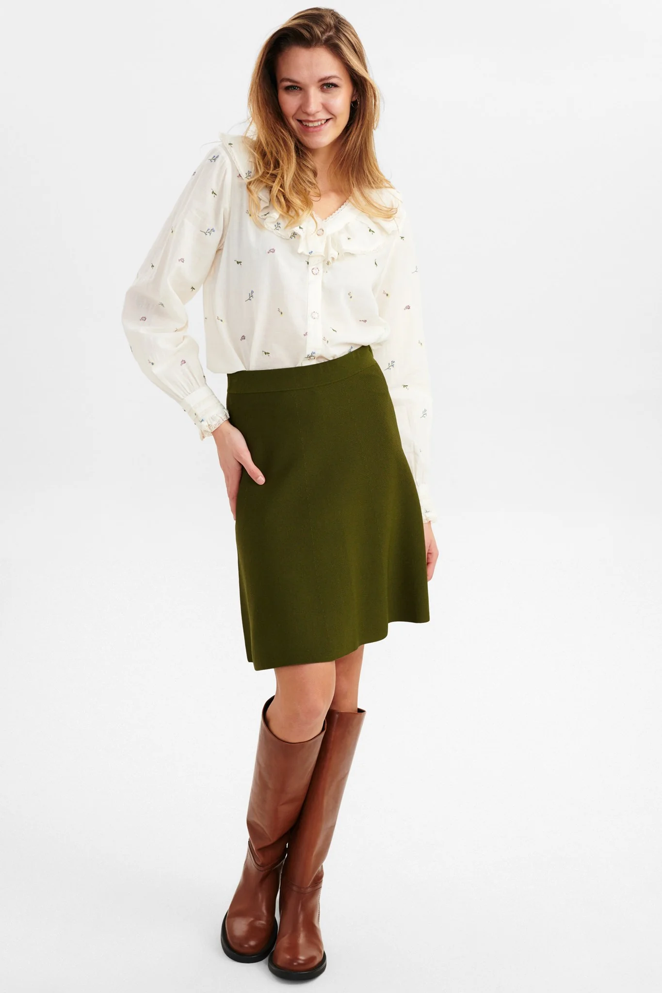 NULILLYPILLY SKIRT - Deep Lichen Green - Image 3