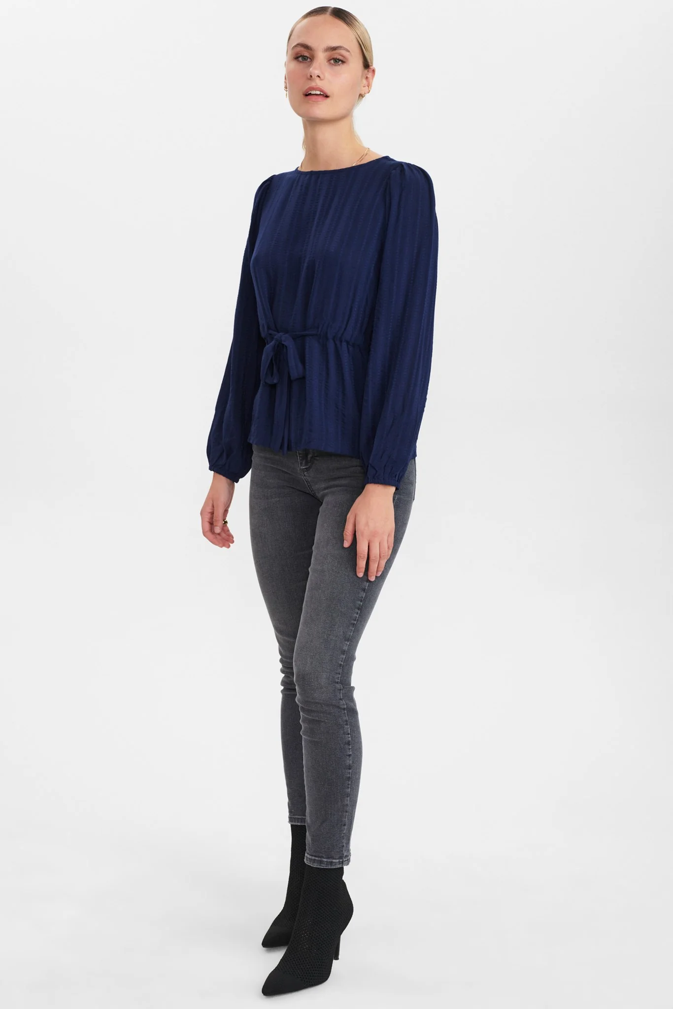 NULINKA BLOUSE  - Dark Sapphire - Image 3
