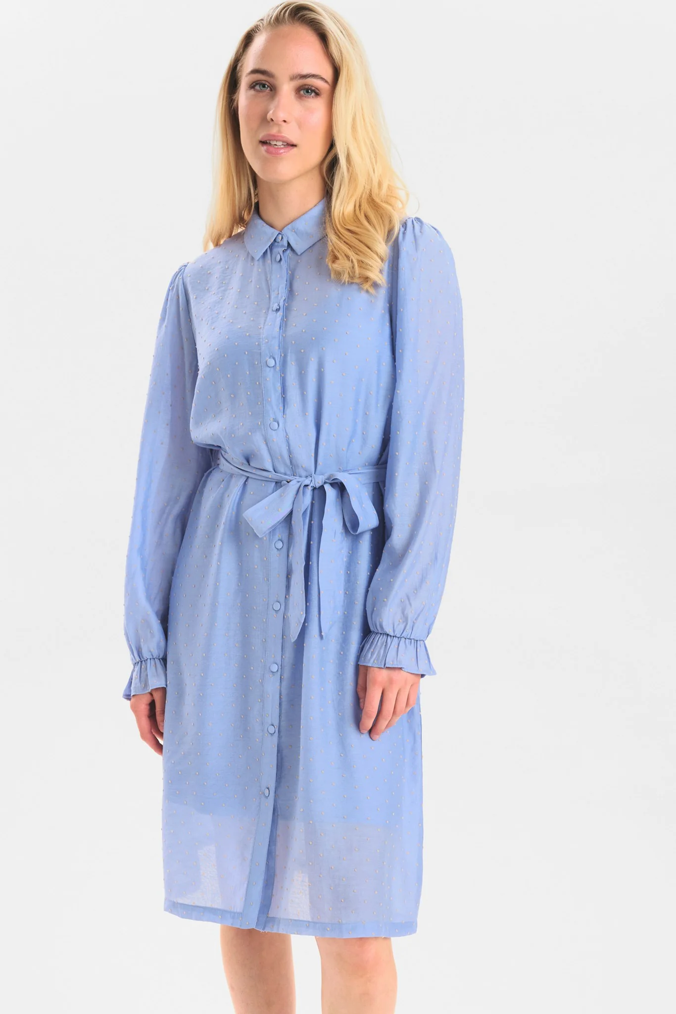 NULIZA SHIRT DRESS - Bel Air Blue