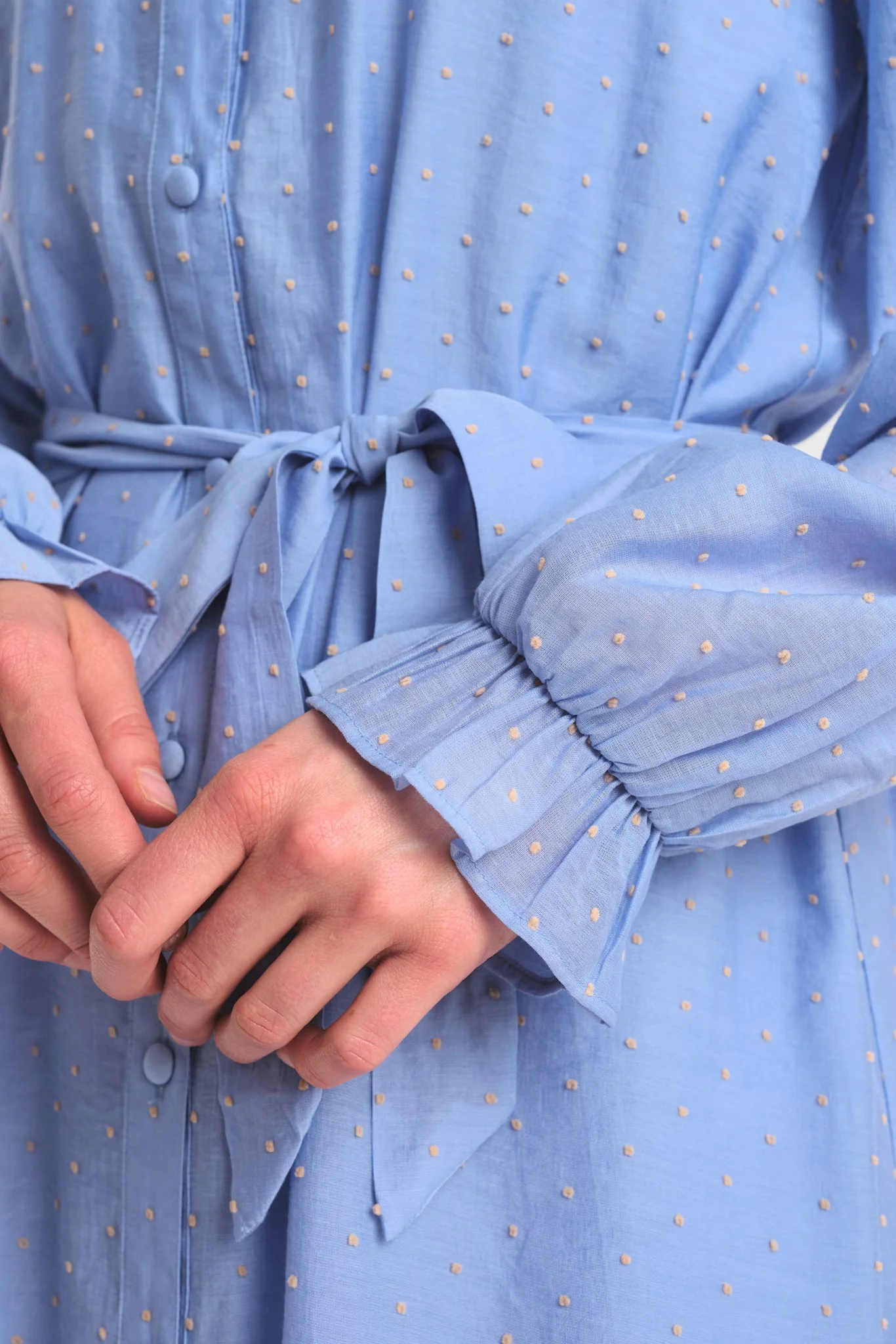 NULIZA SHIRT DRESS - Bel Air Blue - Image 4