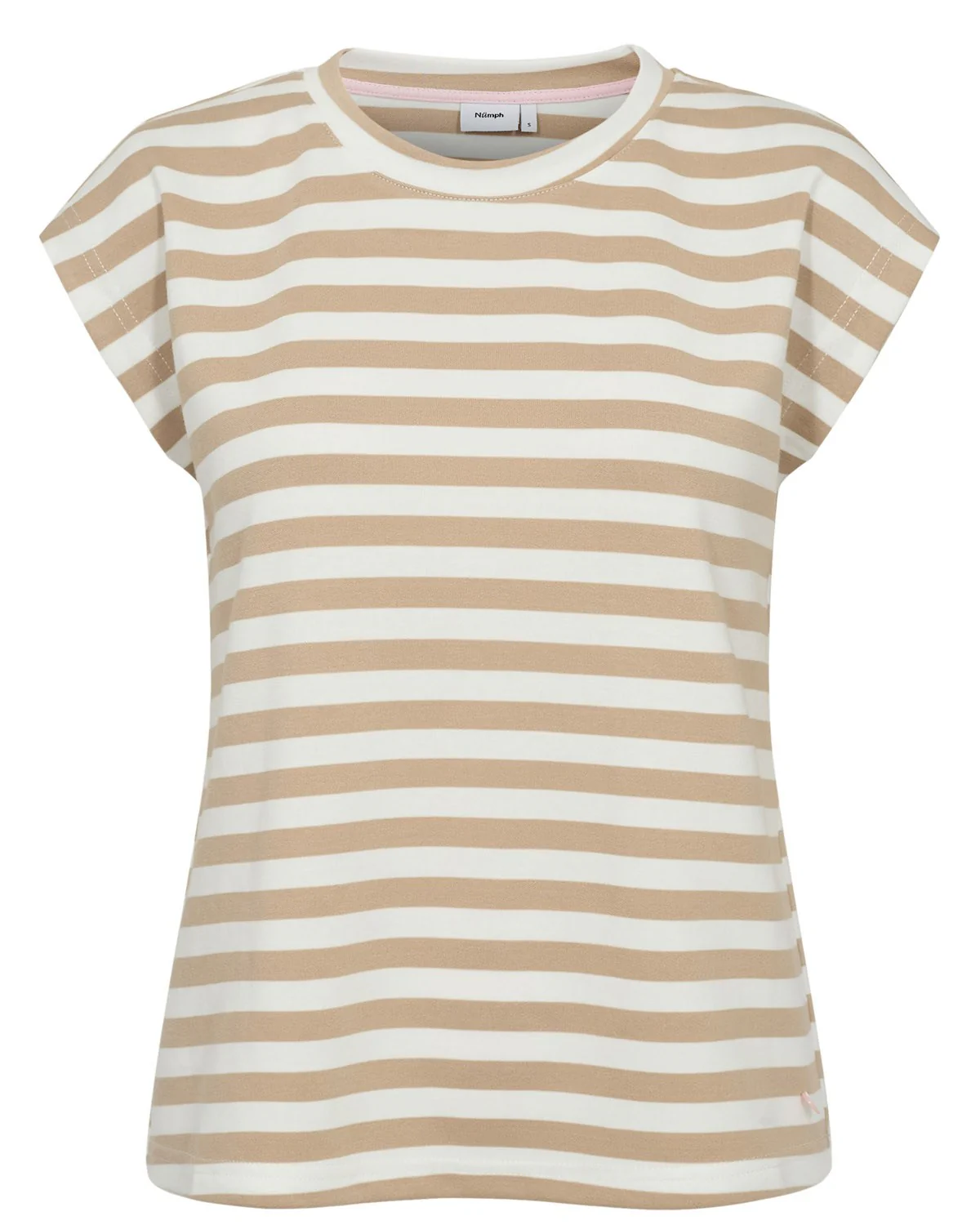 NULIZY CROPPED STRIPE TOP - Cloud Dancer