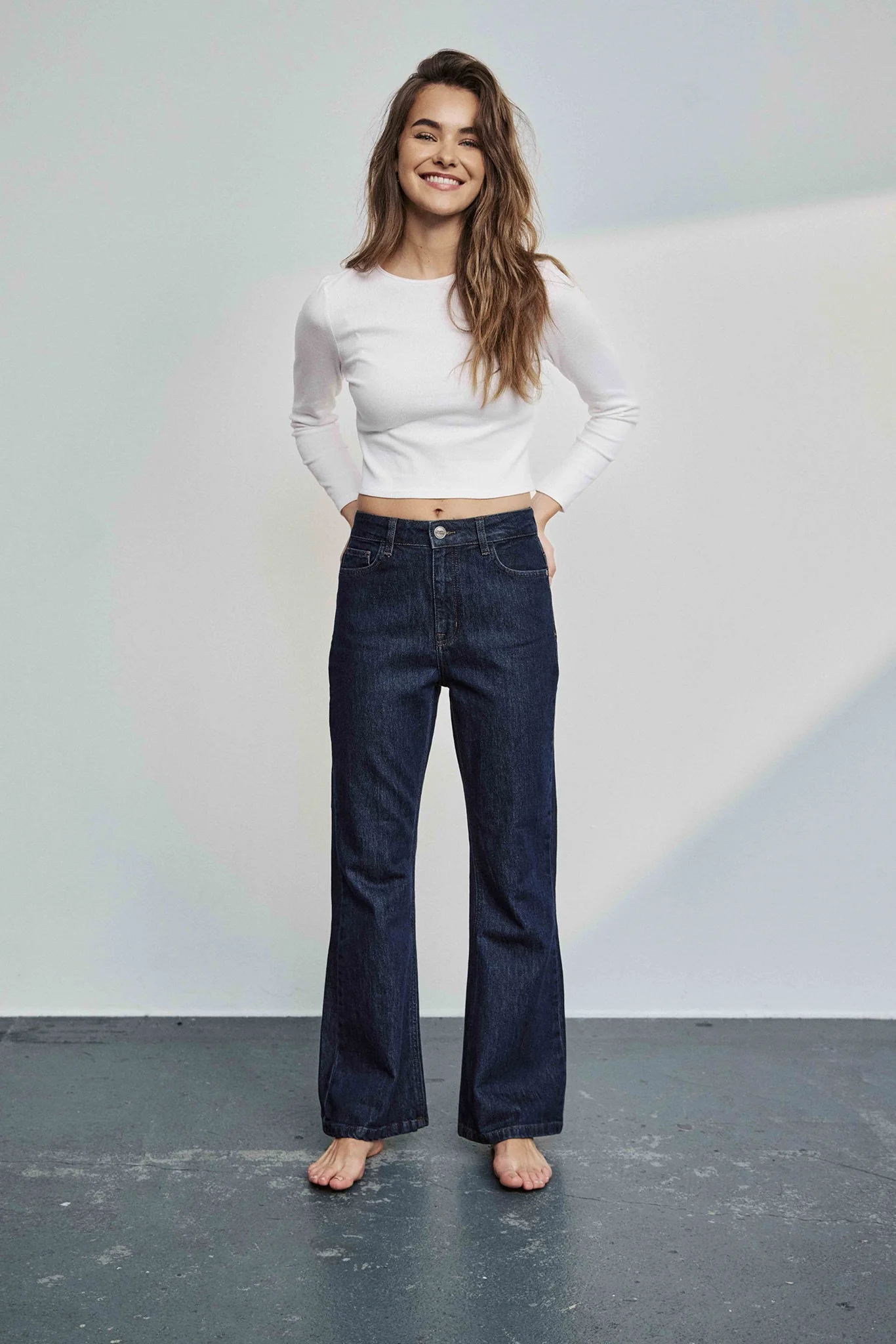 NULONDON JEANS SHORT - Dark Blue Denim - Image 3
