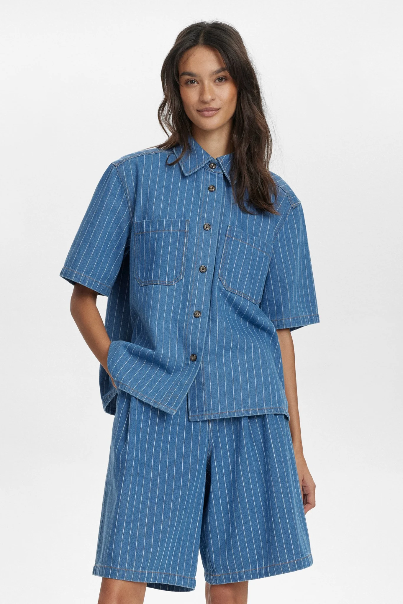 NULUCIE SHIRT - Dark Blue Denim